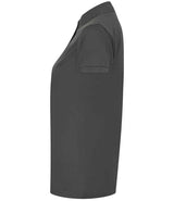 Henbury Ladies Coolplus® Wicking Piqué Polo Shirt | Charcoal thumbnail 3