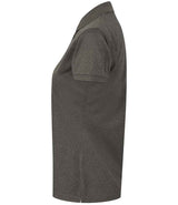 Henbury Ladies Coolplus® Wicking Piqué Polo Shirt | Heather Charcoal thumbnail 3