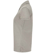 Henbury Ladies Coolplus® Wicking Piqué Polo Shirt | Heather Grey thumbnail 3