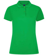 Henbury Ladies Coolplus® Wicking Piqué Polo Shirt | Kelly Green thumbnail 1
