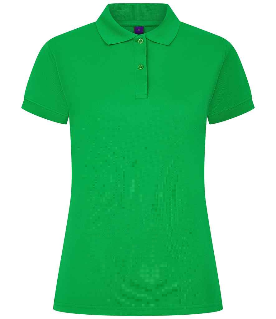 Henbury Ladies Coolplus® Wicking Piqué Polo Shirt | Kelly Green