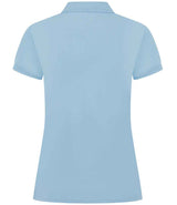 Henbury Ladies Coolplus® Wicking Piqué Polo Shirt | Light Blue thumbnail 2
