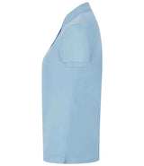 Henbury Ladies Coolplus® Wicking Piqué Polo Shirt | Light Blue thumbnail 3