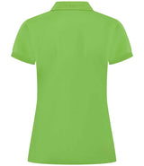 Henbury Ladies Coolplus® Wicking Piqué Polo Shirt | Lime Green thumbnail 2