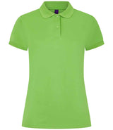 Henbury Ladies Coolplus® Wicking Piqué Polo Shirt | Lime Green thumbnail 1
