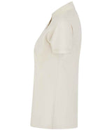 Henbury Ladies Coolplus® Wicking Piqué Polo Shirt | Natural thumbnail 5