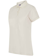 Henbury Ladies Coolplus® Wicking Piqué Polo Shirt | Natural thumbnail 6