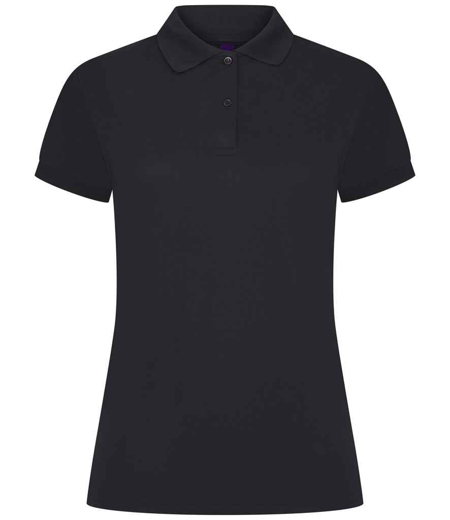 Henbury Ladies Coolplus® Wicking Piqué Polo Shirt | Navy