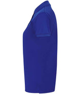 Henbury Ladies Coolplus® Wicking Piqué Polo Shirt | Royal Blue thumbnail 3