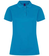 Henbury Ladies Coolplus® Wicking Piqué Polo Shirt | Sapphire Blue thumbnail 1