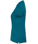 Henbury Ladies Coolplus® Wicking Piqué Polo Shirt | Teal thumbnail 4
