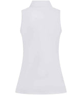 Henbury Ladies Sleeveless Coolplus® Polo Shirt | White thumbnail 4