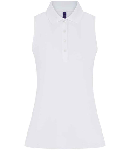 Henbury Ladies Sleeveless Coolplus® Polo Shirt