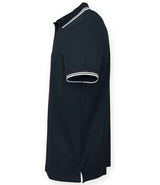 Henbury Coolplus® Tipped Polo Shirt | Navy/White thumbnail 4