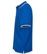 Henbury Coolplus® Tipped Polo Shirt | Royal Blue/White thumbnail 3