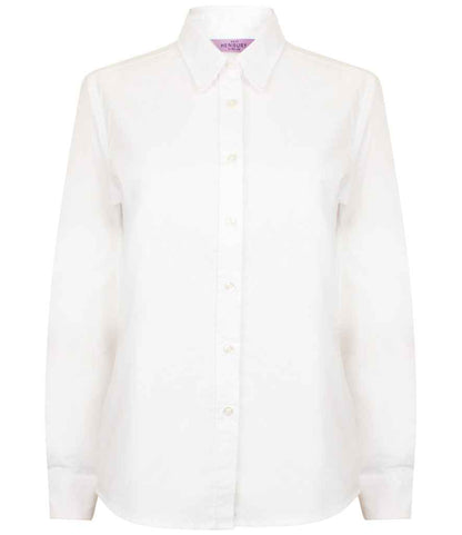 Henbury Ladies Long Sleeve Classic Oxford Shirt