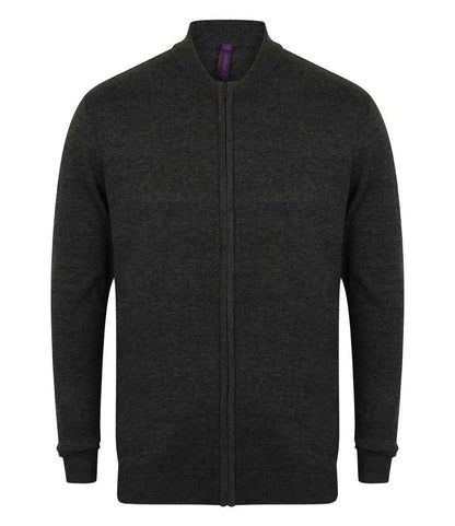Henbury Unisex Zip Through Cardigan