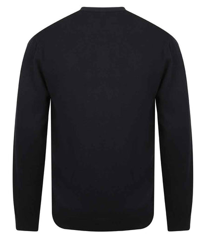 Henbury Lightweight Cotton Acrylic V Neck Cardigan