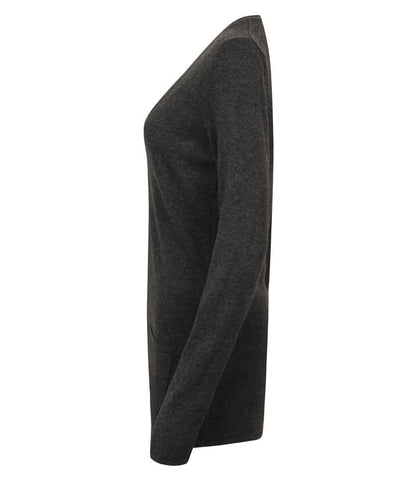 Henbury Ladies Cotton Acrylic V Neck Cardigan