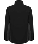 Henbury Unisex Contrast Soft Shell Jacket | Black/Charcoal thumbnail 3