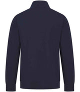 Henbury Unisex Sustainable 1/4 Zip Sweatshirt | Navy thumbnail 2