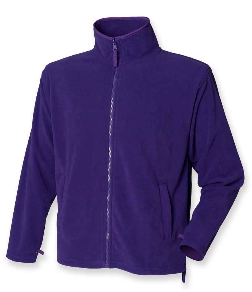 Henbury Micro Fleece Jacket | Purple