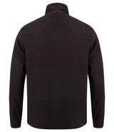 Henbury Zip Neck Micro Fleece | Black thumbnail 2