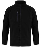 Henbury Recycled Polyester Micro Fleece Jacket | Black thumbnail 4