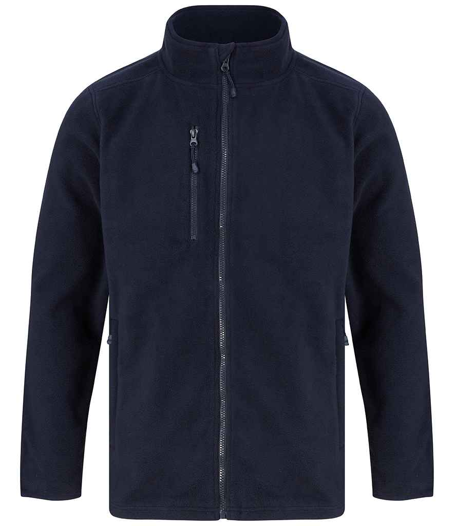 Henbury Recycled Polyester Micro Fleece Jacket | Navy