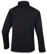 Henbury Zip Neck Wicking Top | Black thumbnail 2