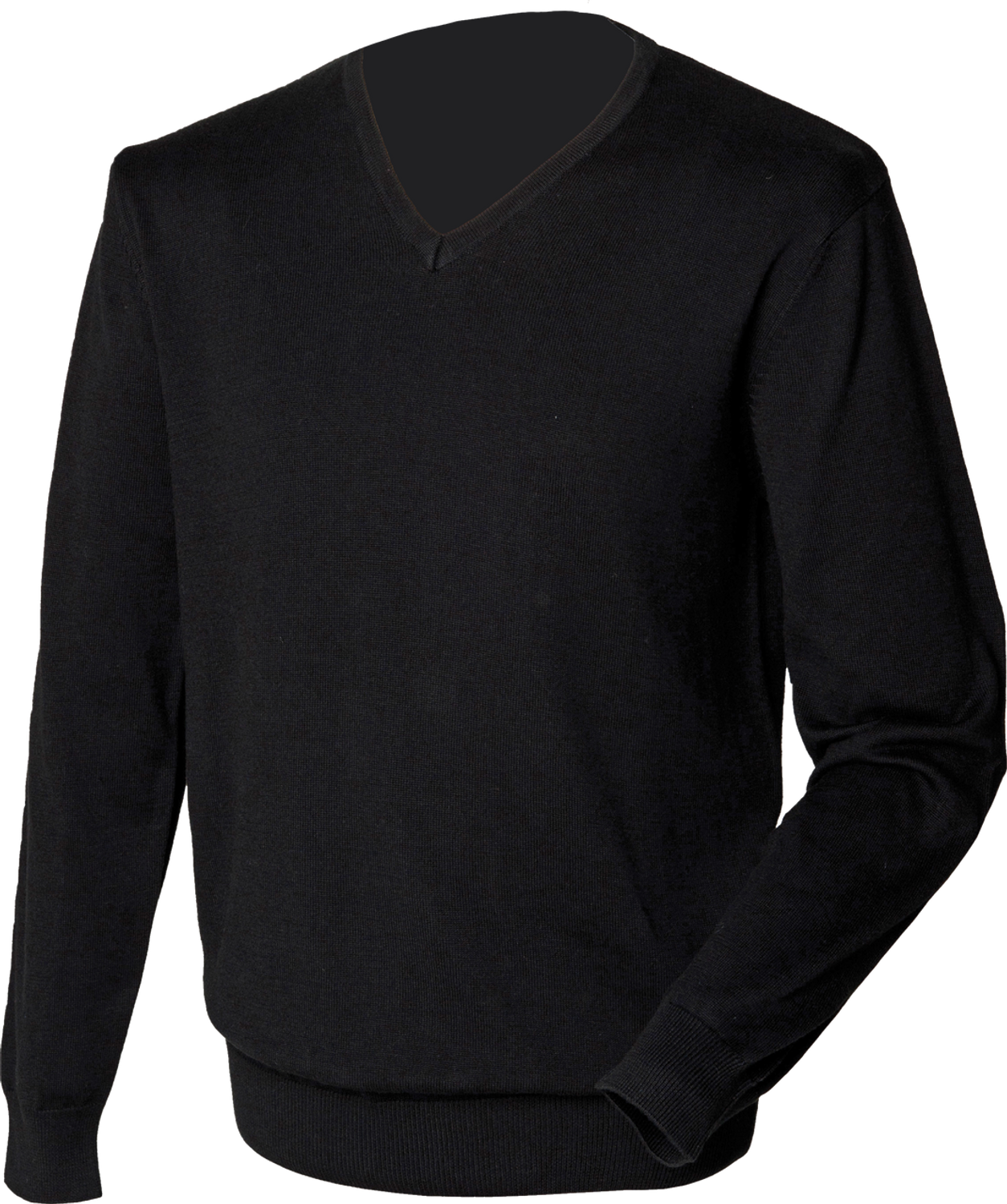 Henbury Lightweight Cotton Acrylic V Neck Sweater