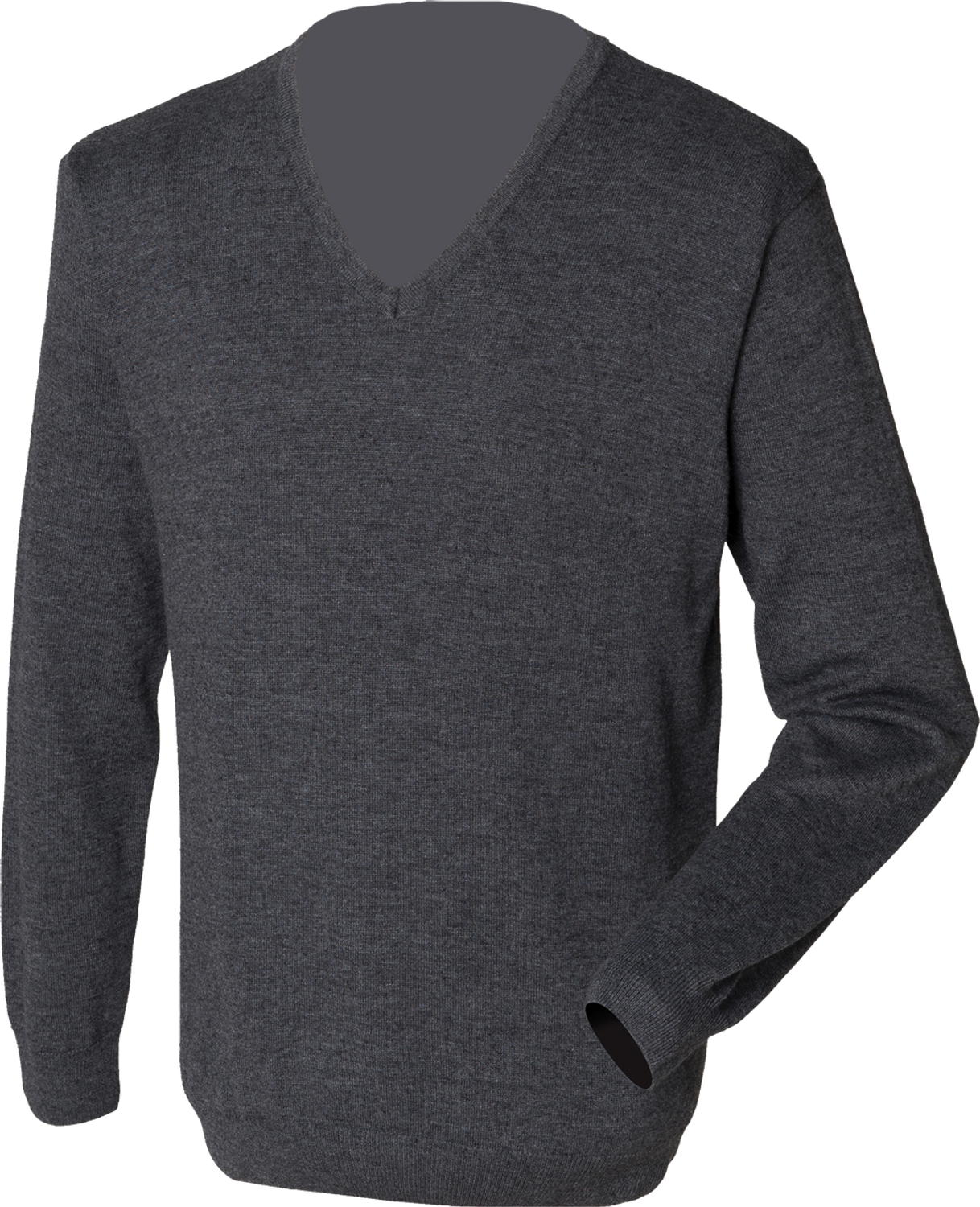 Henbury Lightweight Cotton Acrylic V Neck Sweater