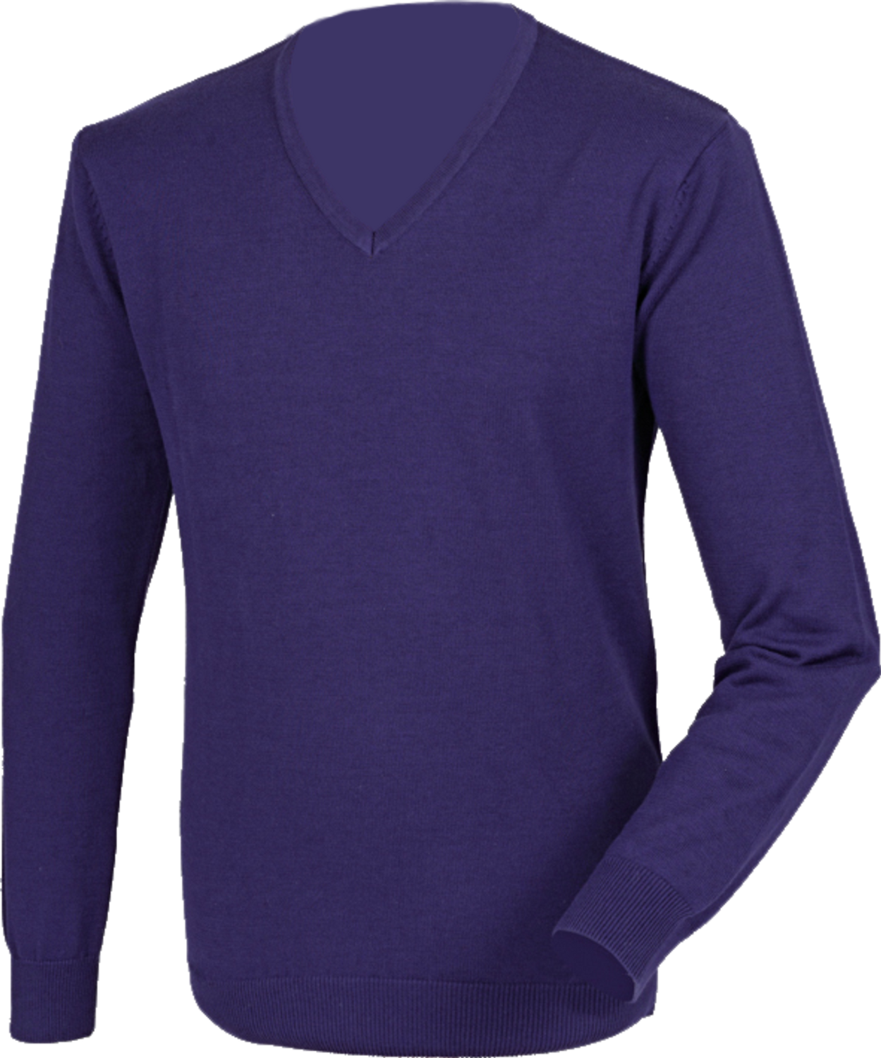 Henbury Lightweight Cotton Acrylic V Neck Sweater