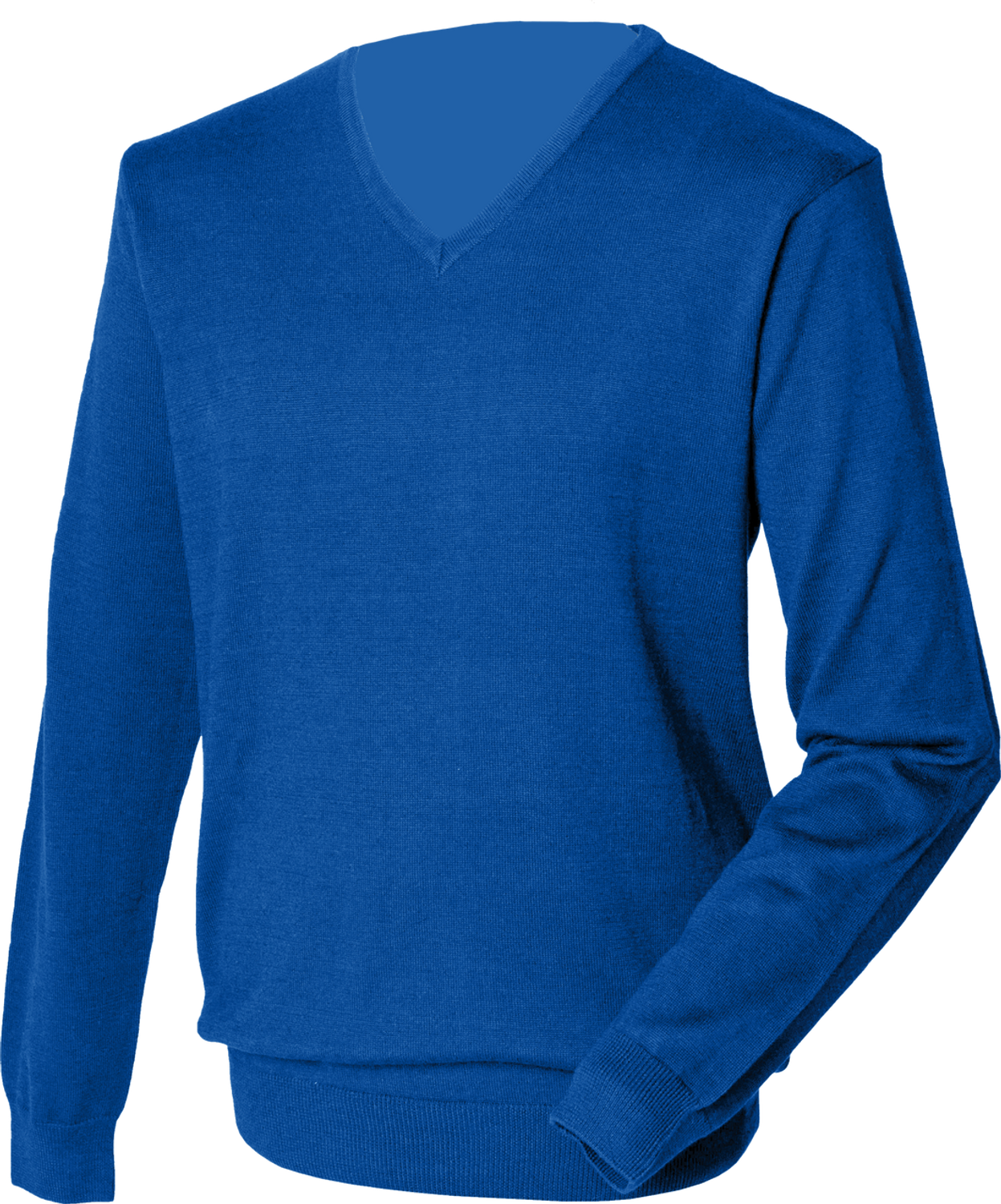 Henbury Lightweight Cotton Acrylic V Neck Sweater