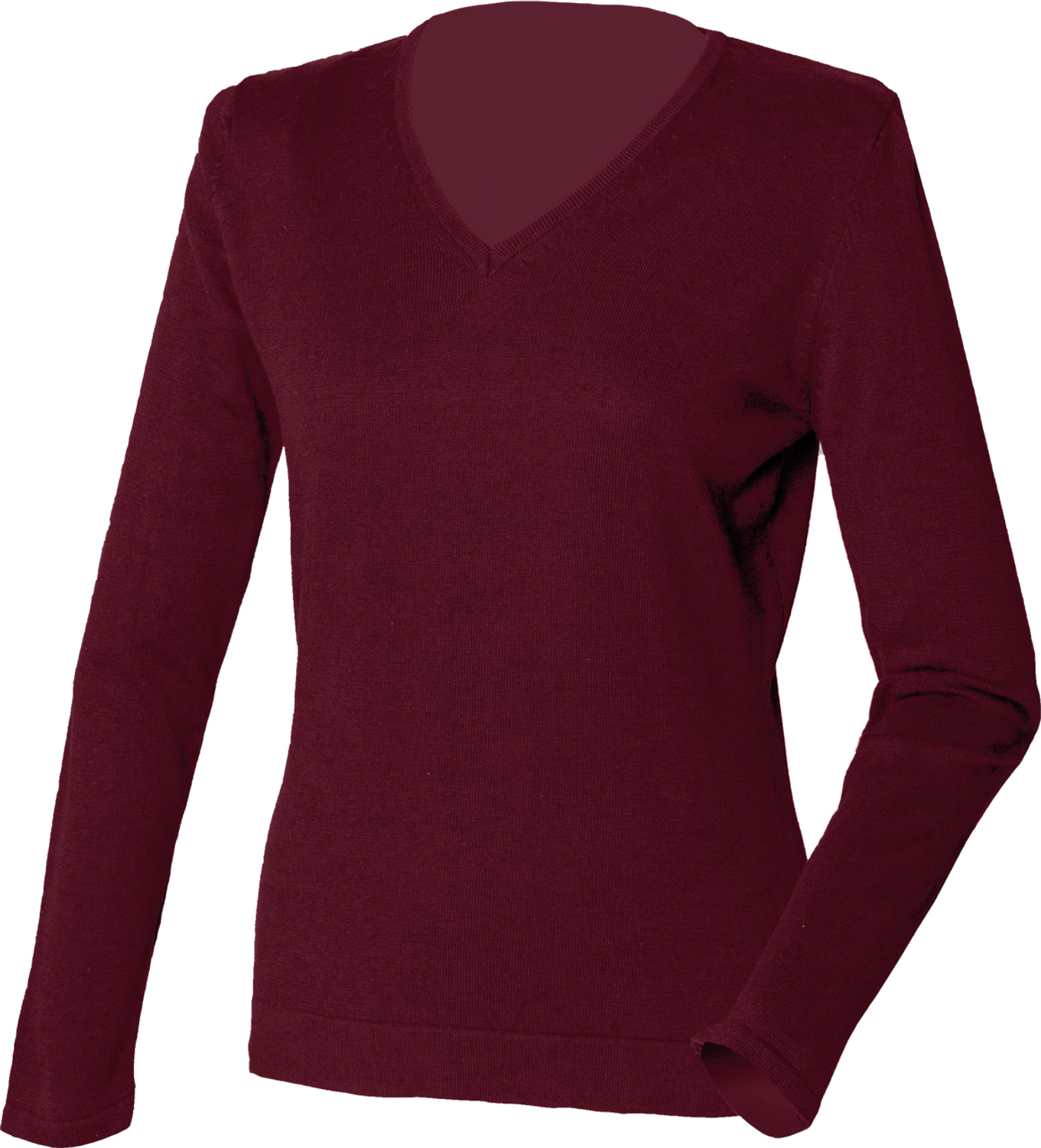 Henbury Ladies Lightweight Cotton Acrylic V Neck Sweater