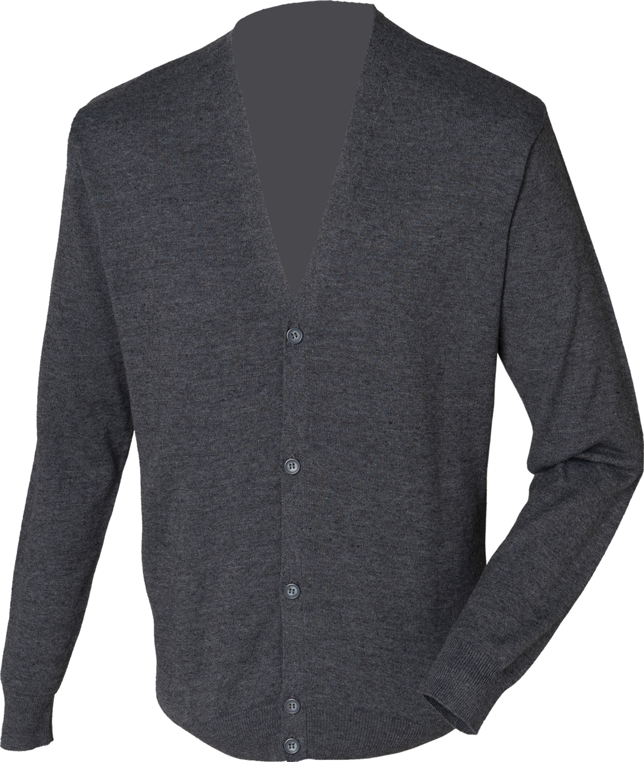 Henbury Lightweight Cotton Acrylic V Neck Cardigan