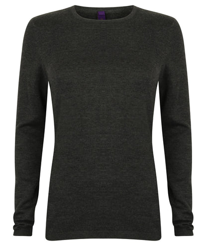 Henbury Ladies Crew Neck Sweater