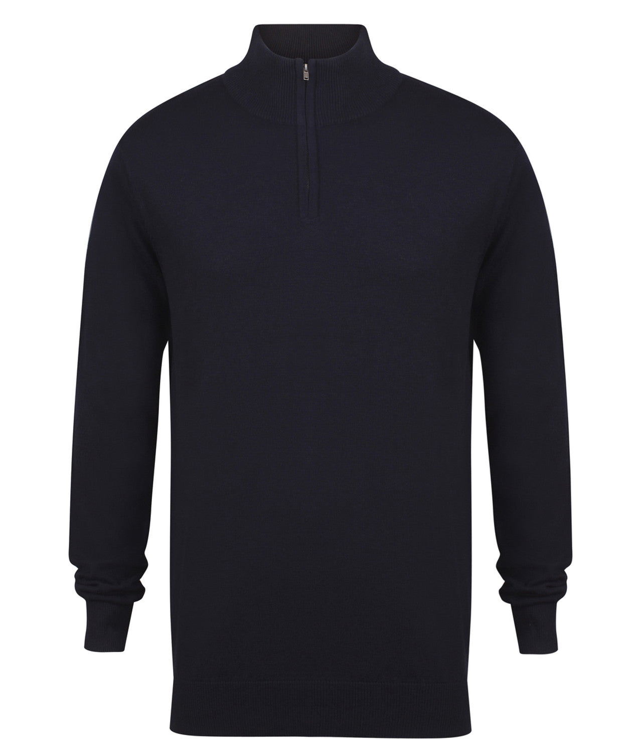 Henbury Zip Neck Sweater