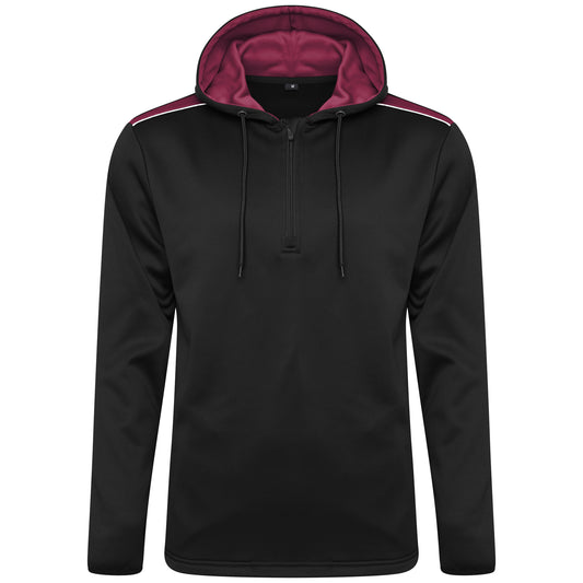 Heritage Hoodie - Black/Maroon - MB