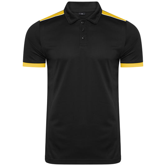 Heritage Polo - Black/Amber - L