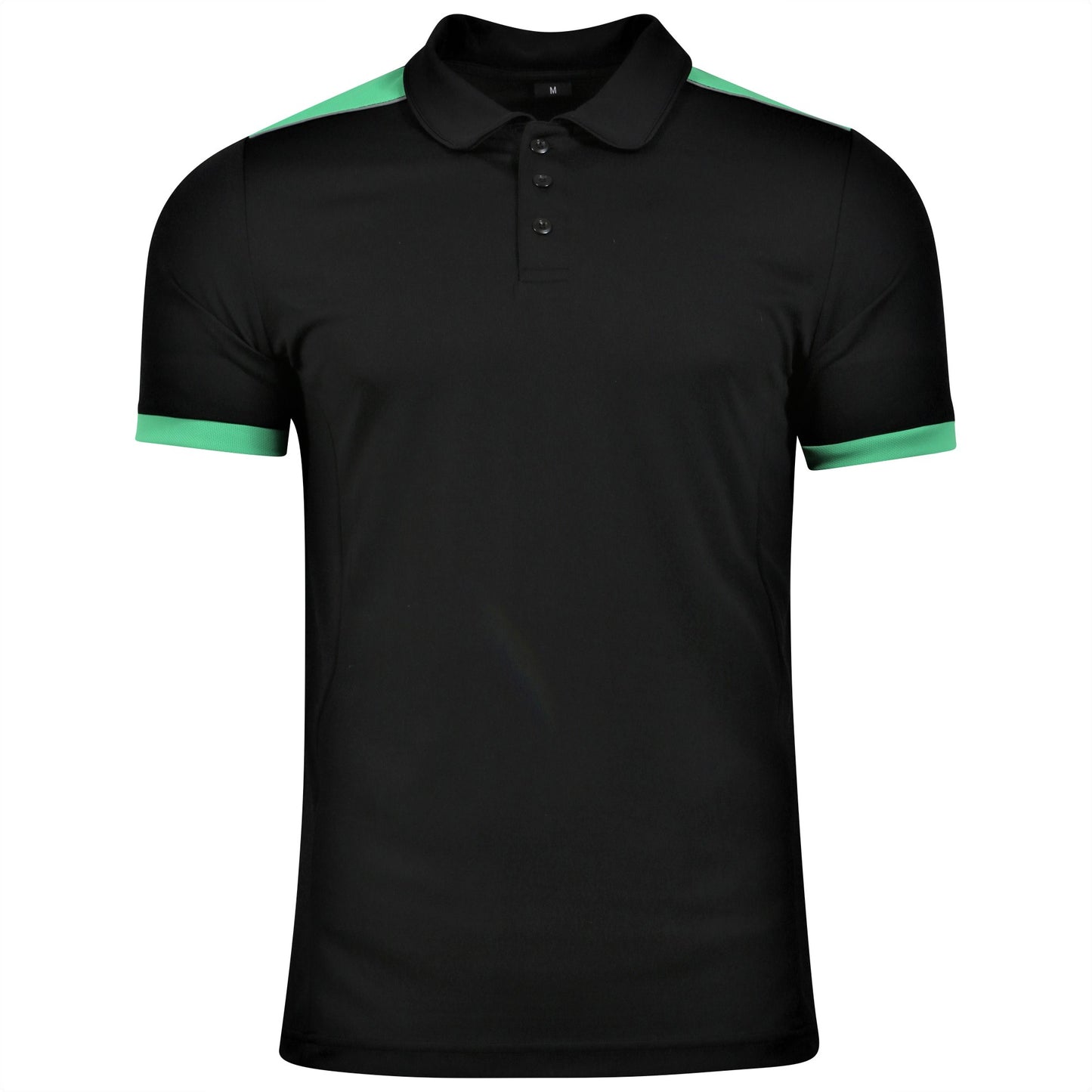Heritage Polo - Black/Emerald - M