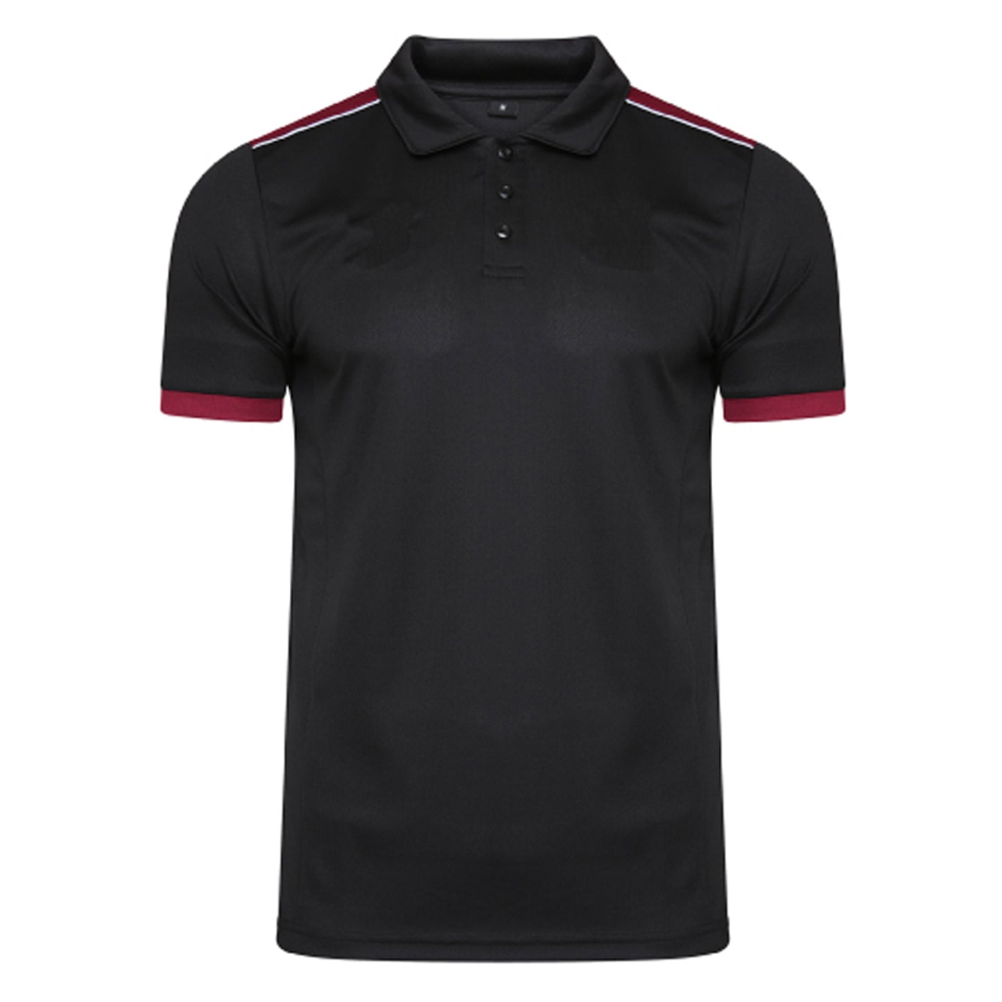 Heritage Polo - Black/Maroon - MB