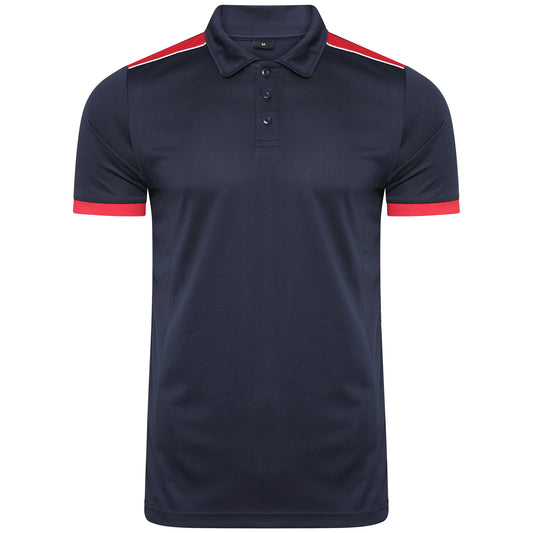 Heritage Polo - Navy/Red - 3XL