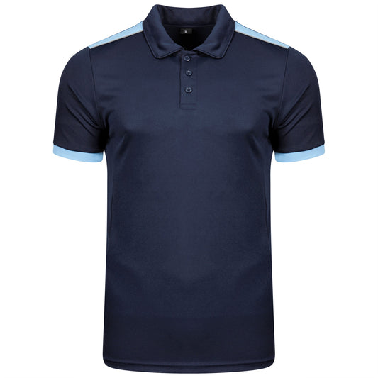 Heritage Polo - Navy/Sky - 2XL