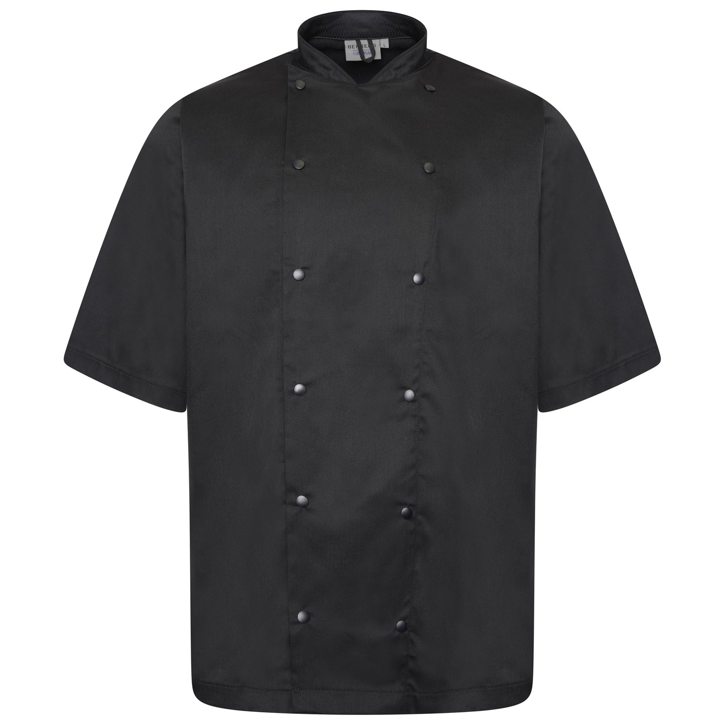 Chefs Jacket Short Sleeve - Black - L
