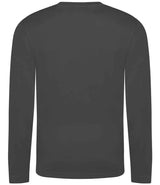 AWDis Cool Long Sleeve Wicking T-Shirt | Charcoal thumbnail 2