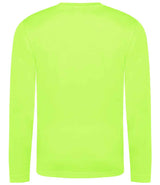 AWDis Cool Long Sleeve Wicking T-Shirt | Electric Green thumbnail 2