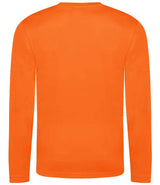 AWDis Cool Long Sleeve Wicking T-Shirt | Electric Orange thumbnail 2