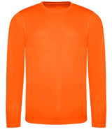 AWDis Cool Long Sleeve Wicking T-Shirt | Electric Orange thumbnail 1
