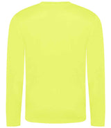AWDis Cool Long Sleeve Wicking T-Shirt | Electric Yellow thumbnail 2
